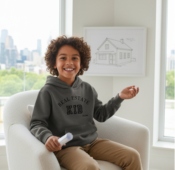 Real Estate Kid Hoodie Sweatshirt