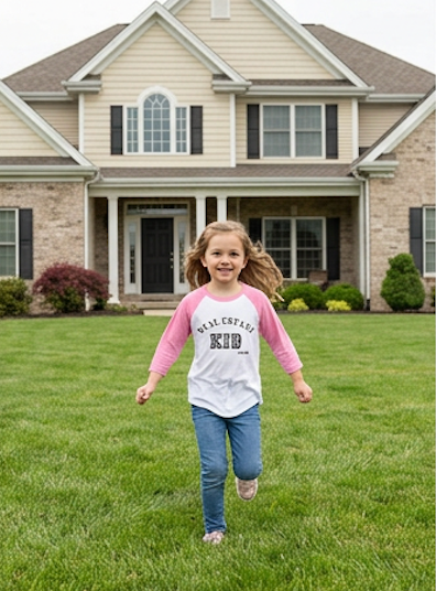 Real Estate Kid Youth Colorblock Raglan Jersey Team Player. Independent Thinker | Real Estate Kid