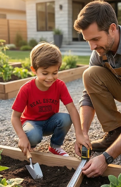Real Estate Kid Basic Tee Shirt
