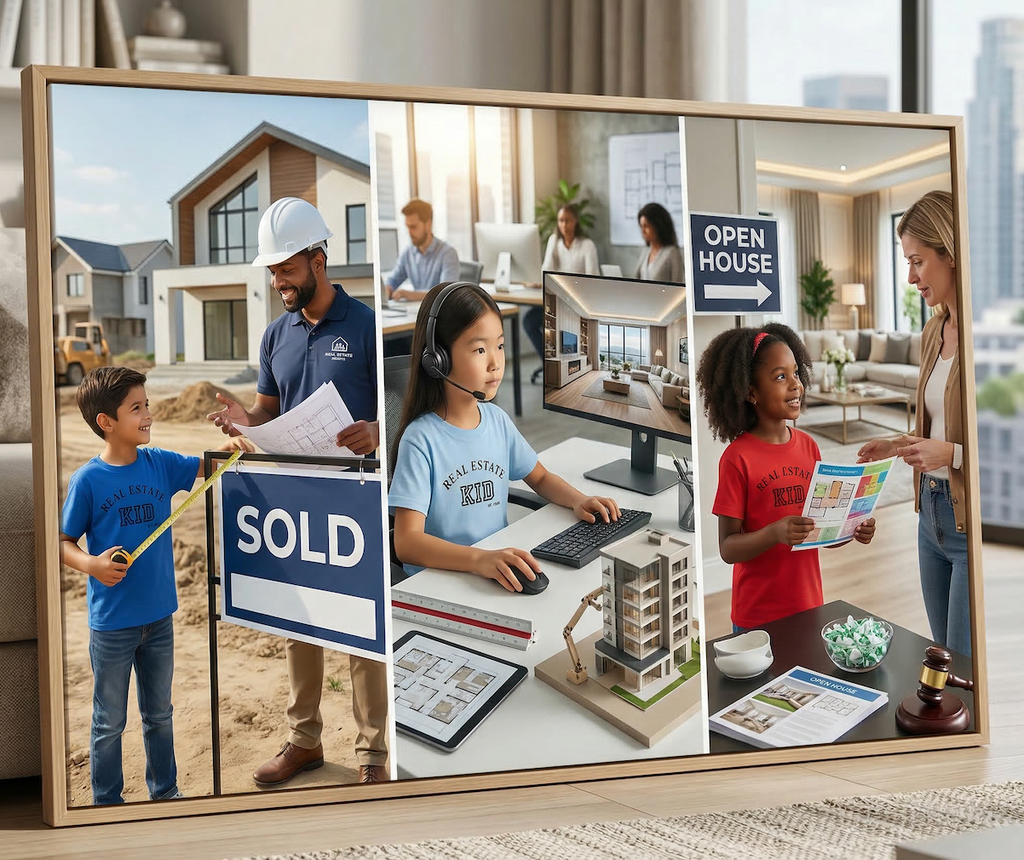 Real Estate Kid Basic Tee Shirt