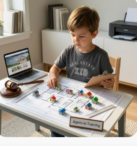 Youth Moisture Wicking Performance Tee – Kids Real Estate Shirt | Real Estate Kid