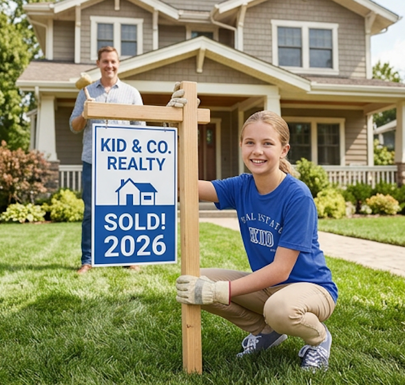 Youth Moisture Wicking Performance Tee – Kids Real Estate Shirt | Real Estate Kid