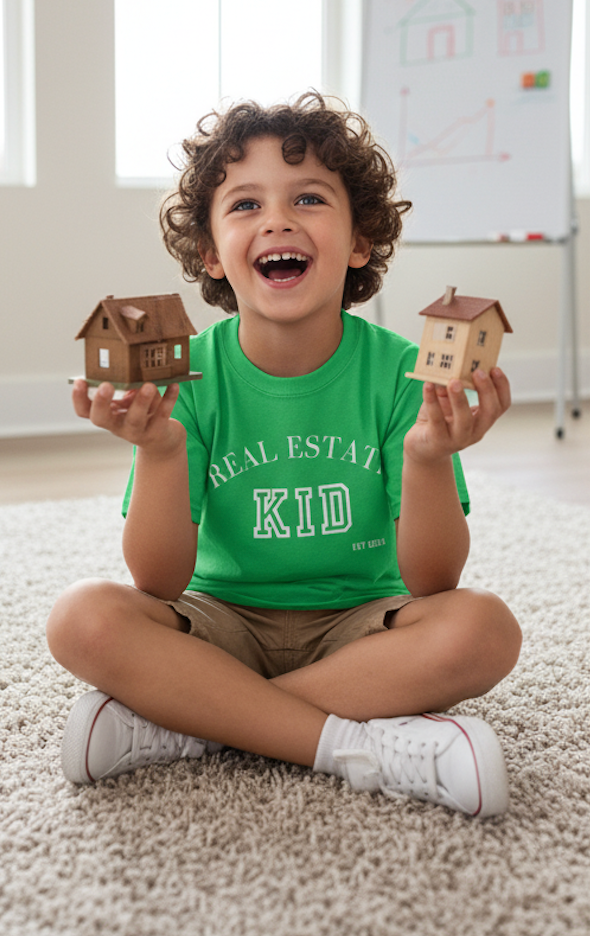 Youth Moisture Wicking Performance Tee – Kids Real Estate Shirt | Real Estate Kid