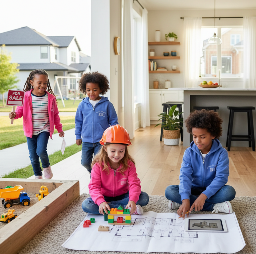 Real Estate Kid Youth Full-Zip Hoodie Zip Up Like You Own It | Real Estate Kid